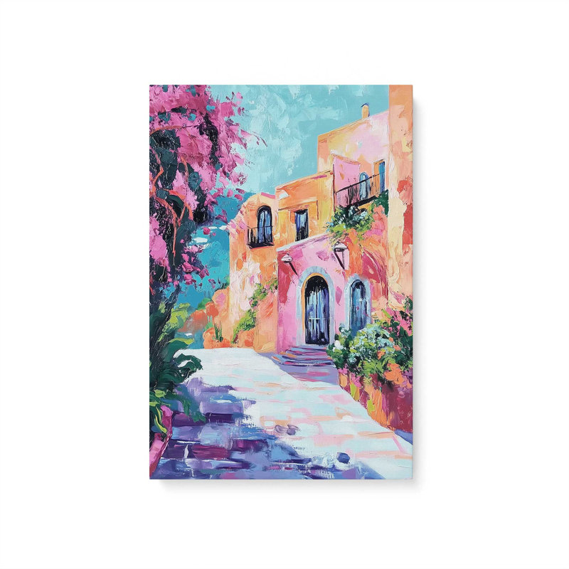 Méditerranée, rue I, Ne s’applique pas, H 18 po x l 12 po, Toile tendue