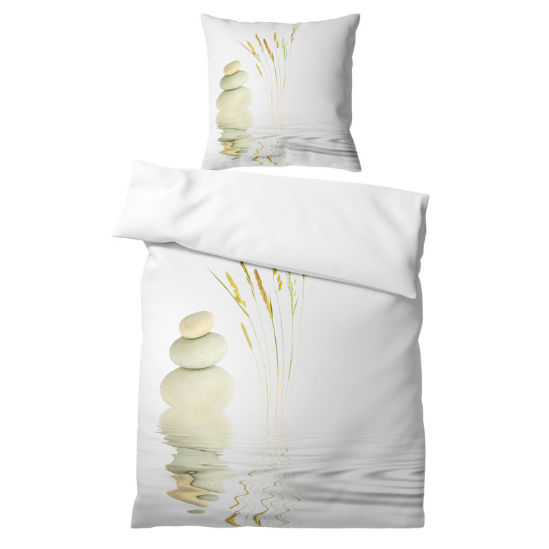 Cotton No Pattern Duvet Cover Set with Pillowcases Included