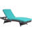 Convene Wicker Rattan Outdoor Patio Chaise Lounge Chairs in Espresso-455348288
