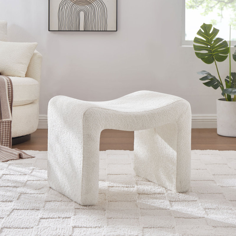 Repose-pieds standard 21,63 po Demacio, Boucle blanche