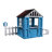 Anna Wooden Kids Playhouse with Bench for Backyard