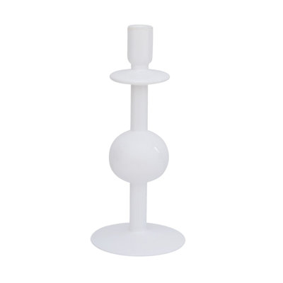 Bougeoir de table en verre