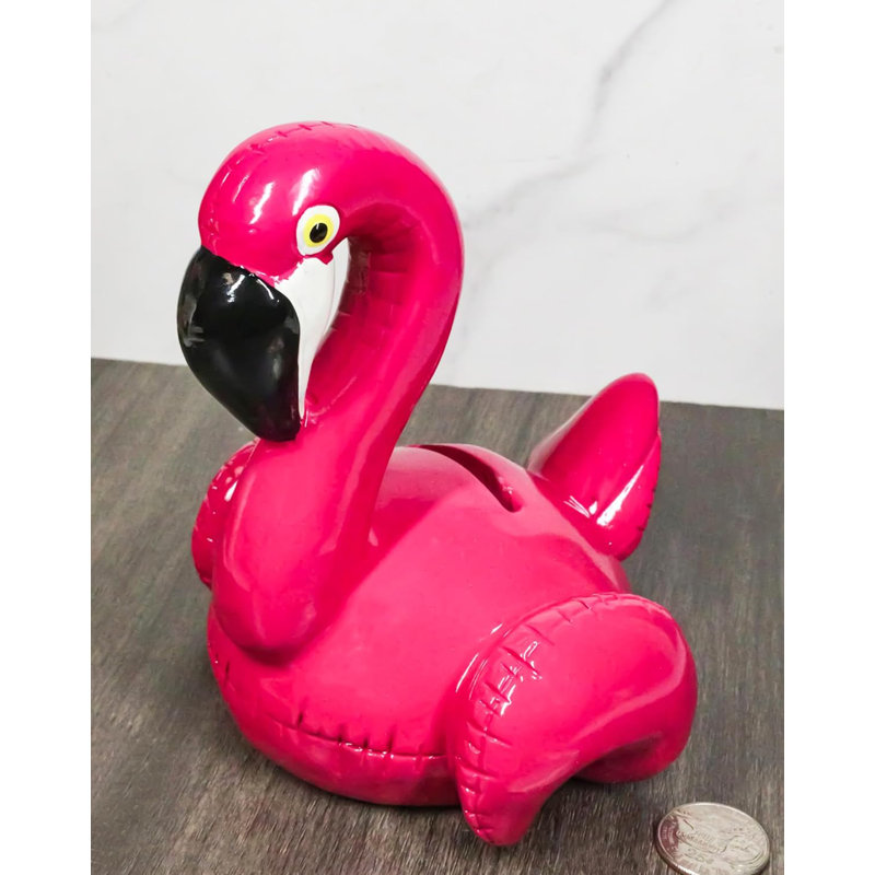 Figurine tirelire fantaisiste magenta