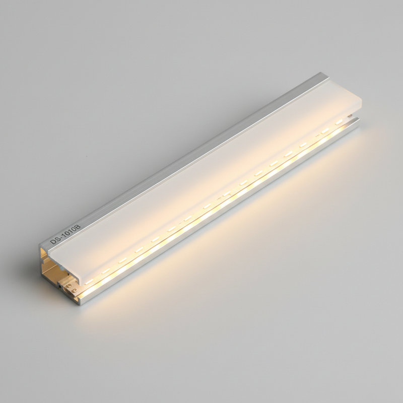 Ds-1010b Led Strip Profile With Diffuser 500mm, 39.4" L