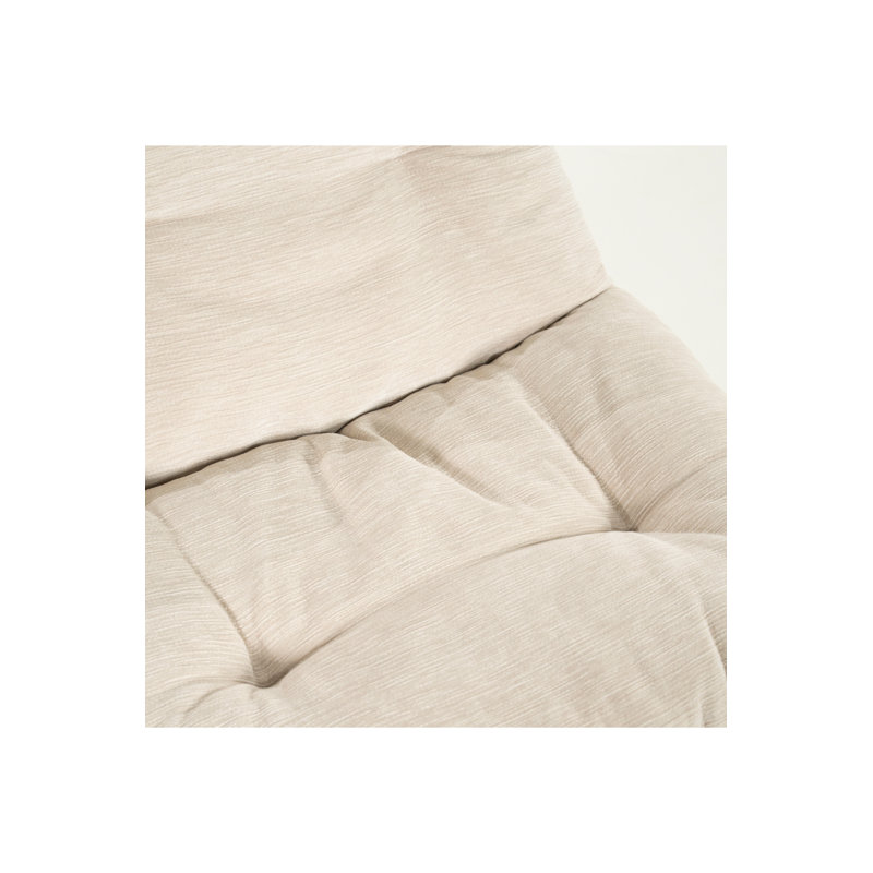 Accent Chair Swivel Armless Chair, Beige