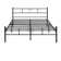 Aaru Heart Design Metal Bed Frame with Headboard & Footboard