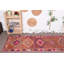 Tapis neutre, tapis turcs, tapis rétro, tapis en laine orange, tapis tissé à la main, tapis de couloir de 2,5 x 10 pi