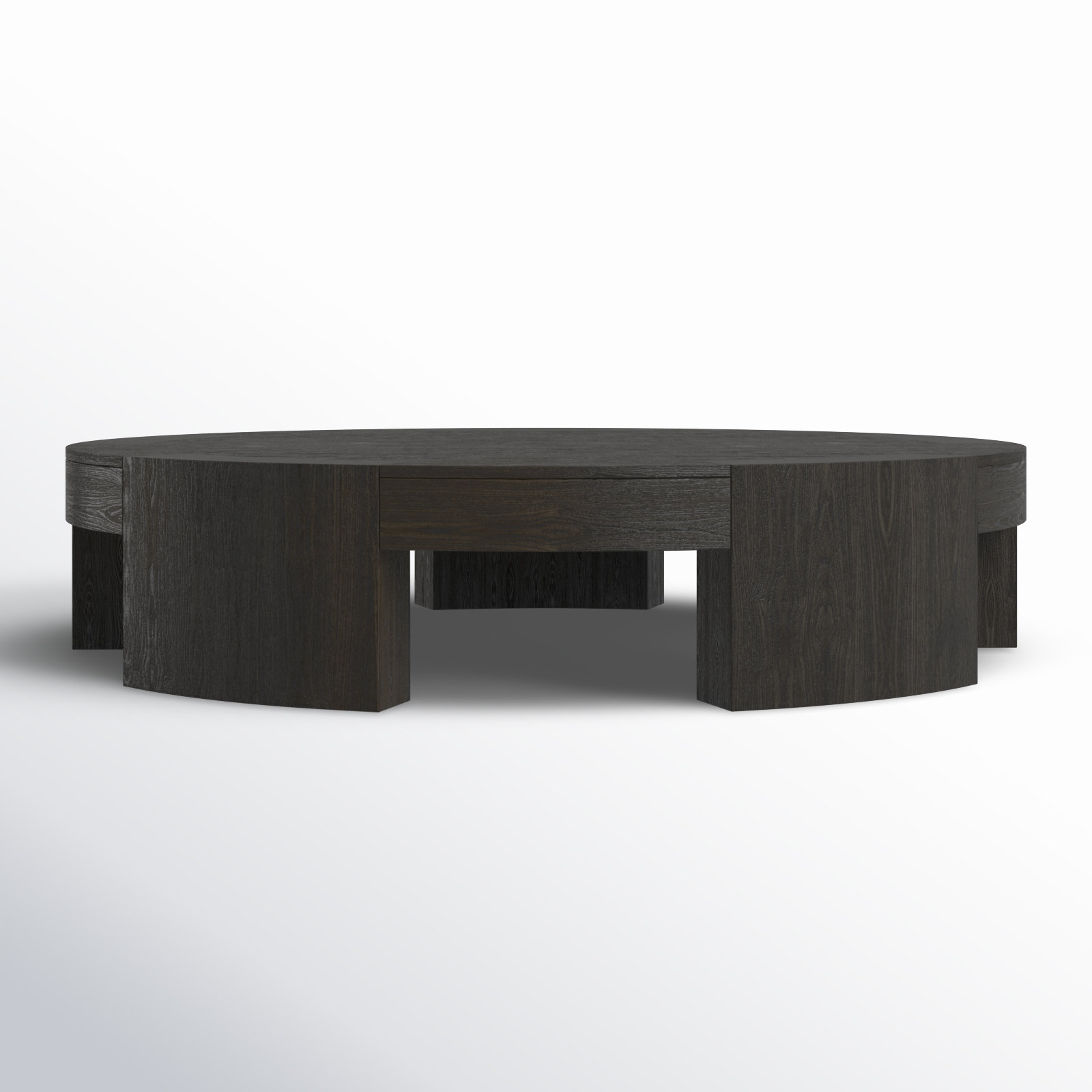 Charcoal Oak Veneer, 13" H x 60" L x 60" W