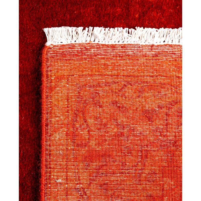 Overdyed One-of-a-Kind 2' 6" X 13' 8" Hand Knotted Area Rug