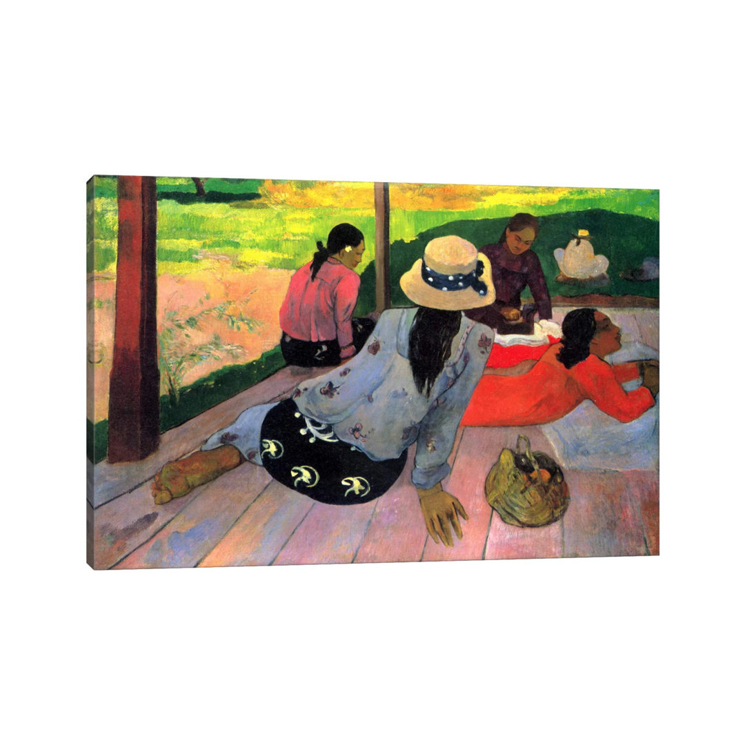 The Siesta by Paul Gauguin - Wrapped Canvas Painting