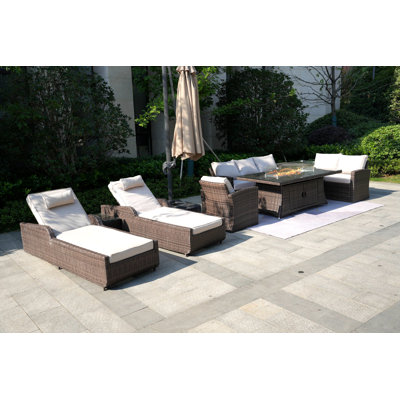 8 - Person Patio Conversation Set with Cushions