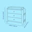 Read-With-Me 3 Drawer Chest With Bookshelves And Removable Changing Topper-115360091