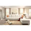 Grand canapé modulaire moderne, canapé modulaire en U avec fonction de rangement, canapé-lit de 123 po avec repose-pieds, méridienne modulaire à 6 places pour salon, chenille-498897135