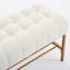 Banc de rangement rembourré Modern Linen