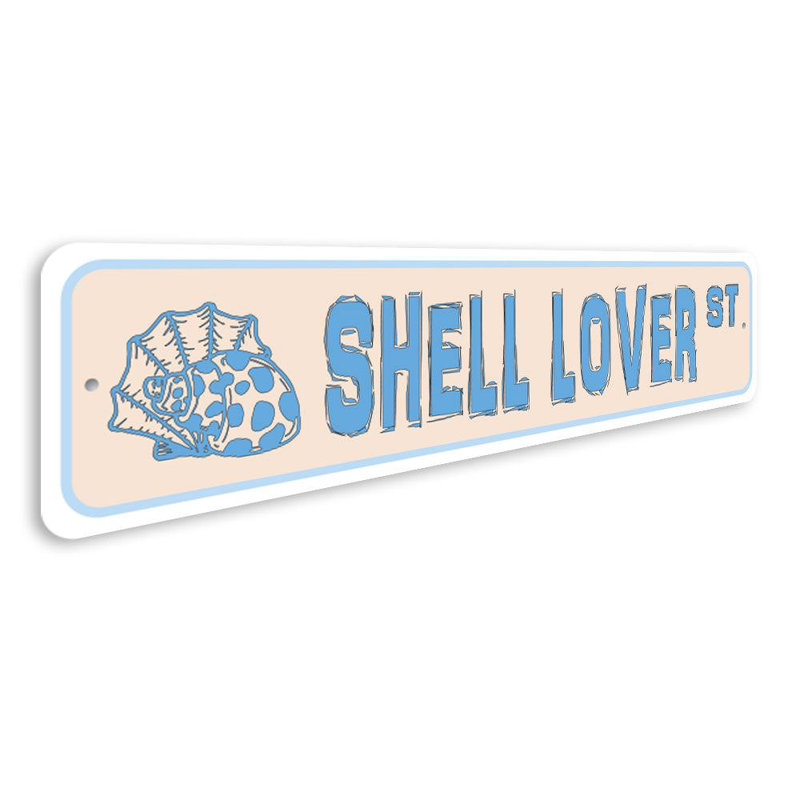 Panneau en aluminium Shell Street, H 6 po x l 24 po x P 0,06 po