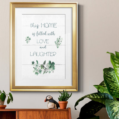«This Home» par J Paul - reproduction d'art textuelle encadrée
