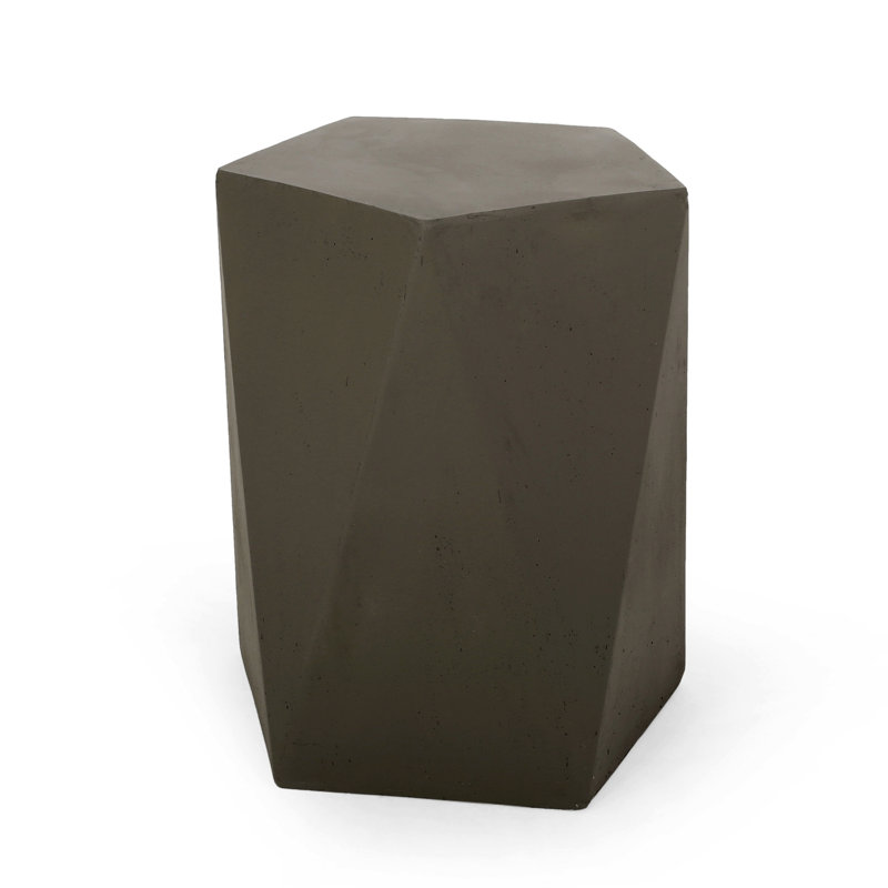 Bashira End Table, Gray , 16" H x 16" W x 16" D