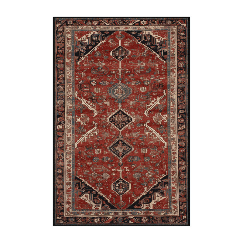 Tapis brun lavable à la machine, Tapis de couloir 2 pi x 4 pi