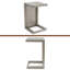 Table en forme de C Coral Alu-1776405549