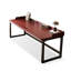 Bureau d'écriture rectangulaire en bois massif noir-484080884-484080882