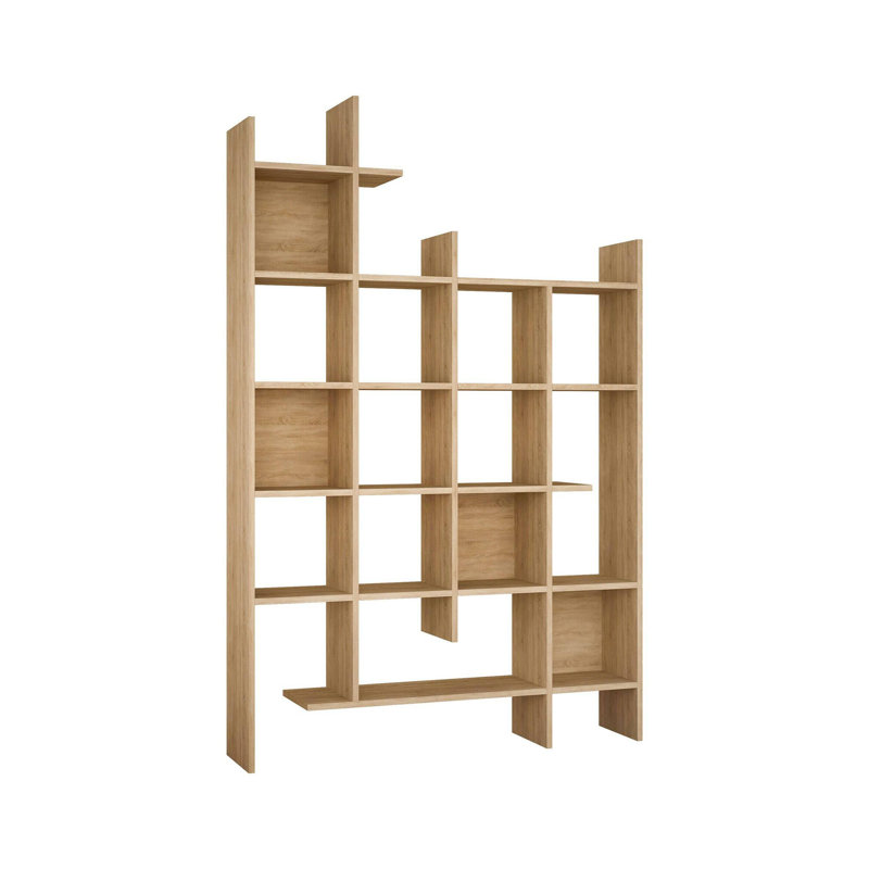 Janney 188cm H x 122cm W Bookcase, Oak