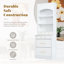 Ensemble de 2 tablettes réglables de 83,7 po de hauteur avec garde-manger en faux marbre-994909069