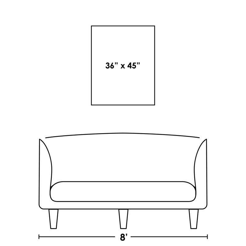 Lost Conflict II Print by Emma McCartney, 46.5" H x 37.5" W x 1.5" D, Glass Coat