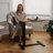 Adjustable Mobile Standing Desk, Overbed Bedside Table With Flip Top & Wheels