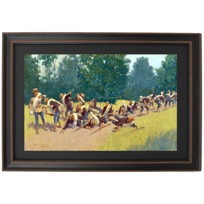 The Scream Of Shrapnel At San Juan Hill By Frederic Remington