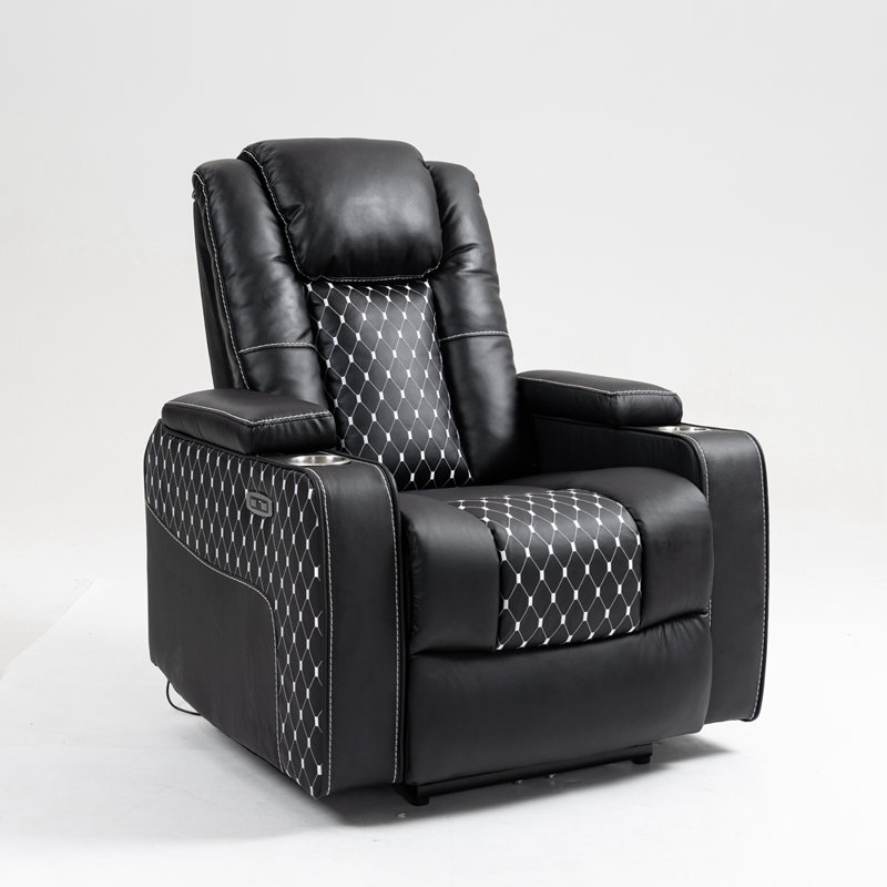 Fauteuil inclinable Lift avec massage et chauffage, Noir, noir, noir, noir