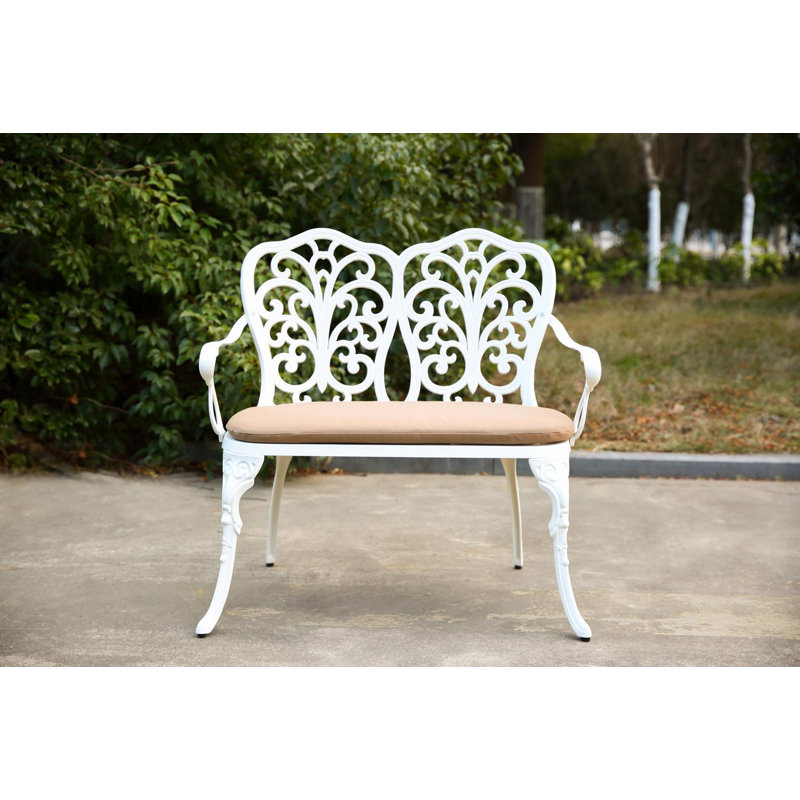 Patio Bench (White)