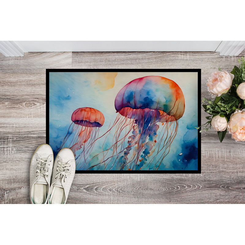 Jellyfish Doormat, L 18 po x L 27 po