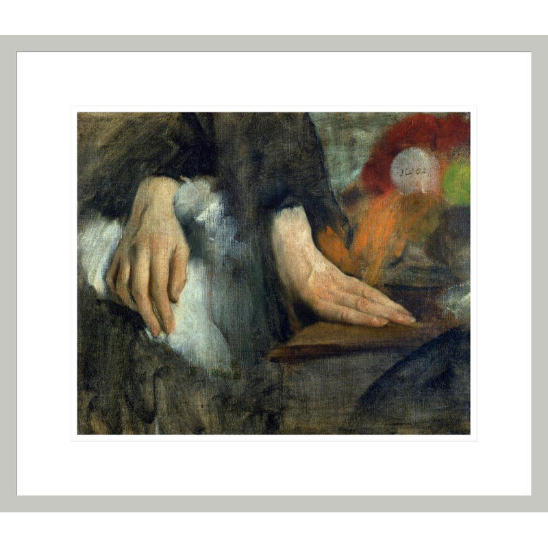 «Study of Hands» par Edgar Degas, impression giclée sur cadre, 17.75" H x 20.38" W