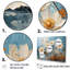 Couleurs vives gris et blanc jonquilles Bloom - ensemble de décorations murales jonquilles-107751453-107751455