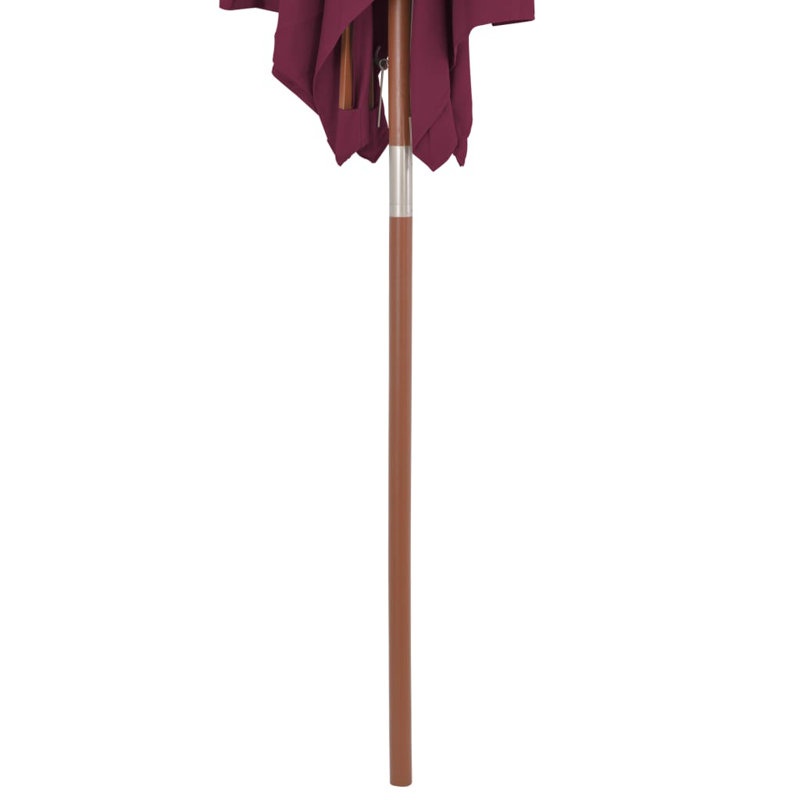 Parasol de marché rectangulaire 59,1 "x 78,7", Rouge