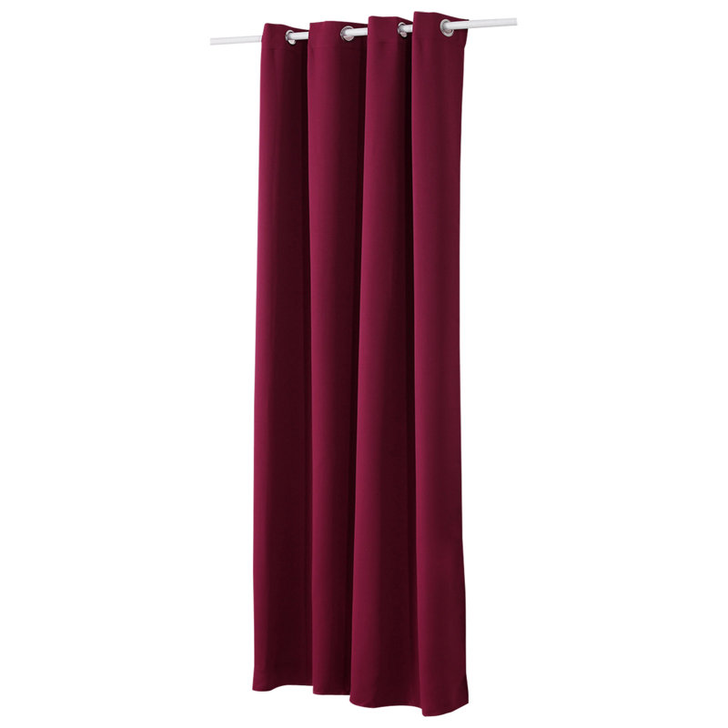 Avahlyn Room Darkening Eyelet Curtain Panel, Width 135 x Drop 245 cm, Blackberry
