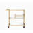 Adamsen Mirrored & Champagne Finish Serving Cart