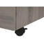 Classeur moderne avec roulettes, rangement, taupe, roulettes de style bureau, tiroirs, stratifié taupe,