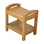 Spateak Grade-A Teak Wood Madrid Shower Seat 18" Outdoor Patio Stool Bench