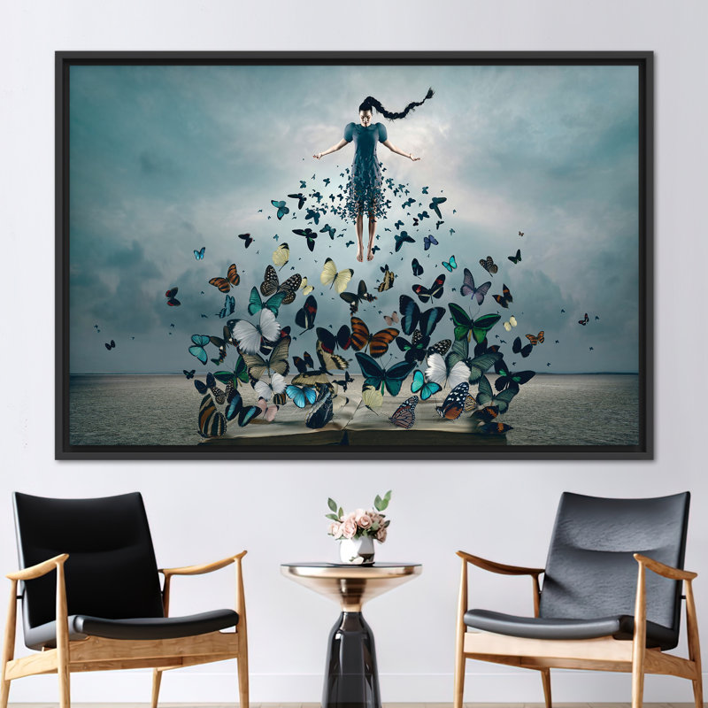 Print on Canvas, Black Floater Framed, 40 cm H x 60 cm W