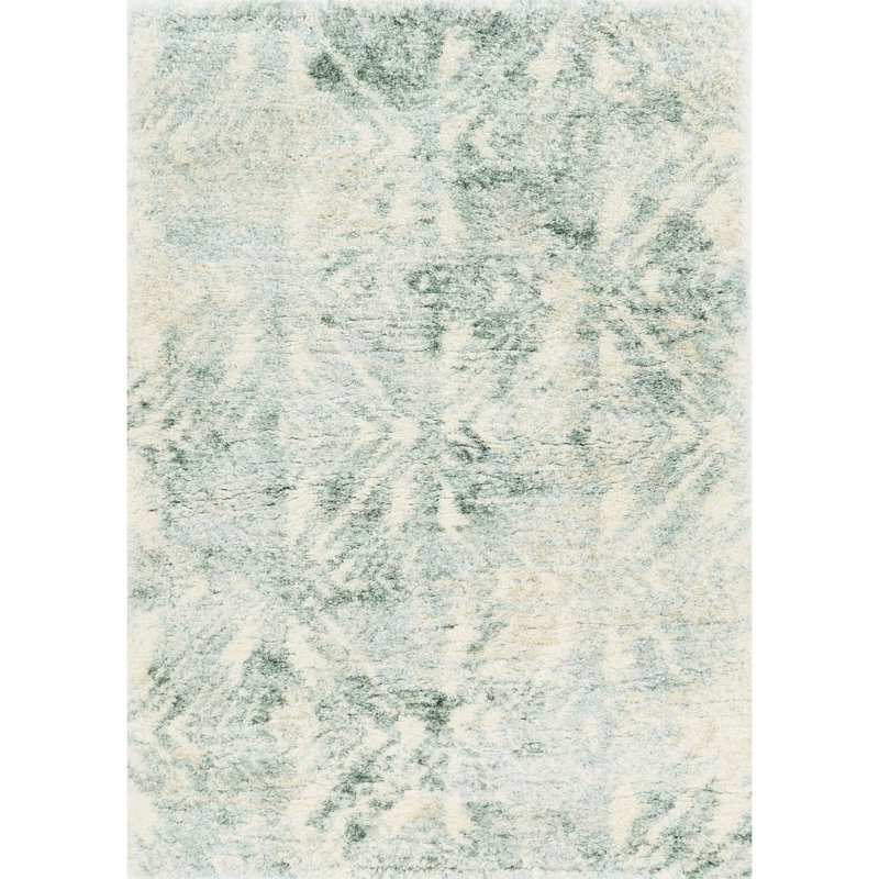Tapis ivoire / gris Power Loom, Rectangle 3 pi 9 po x 5 pi 11 po