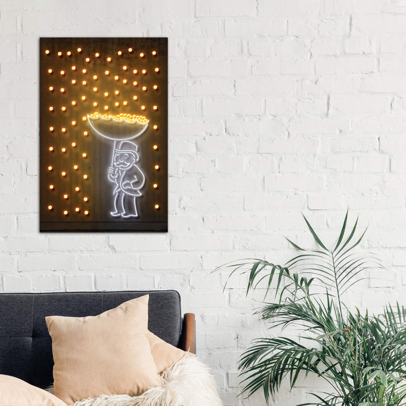 Money Rain - Wrapped Canvas Print, 101.6 cm H x 66.04 cm W x 3.175 cm D