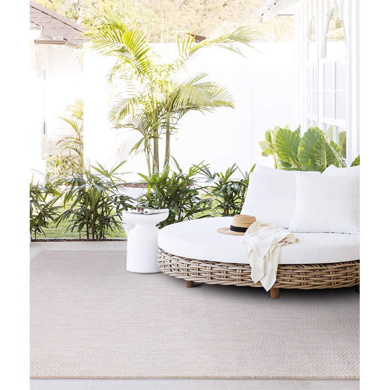 Tapis rayé en jute / sisal Marquas, Rectangle 5 pi 3 po x 7 pi 7 po