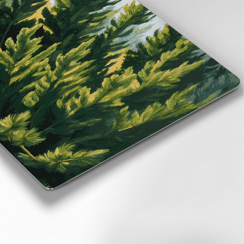 Art mural en métal Botanical Cedar Boughs, H 24 po x l 36 po