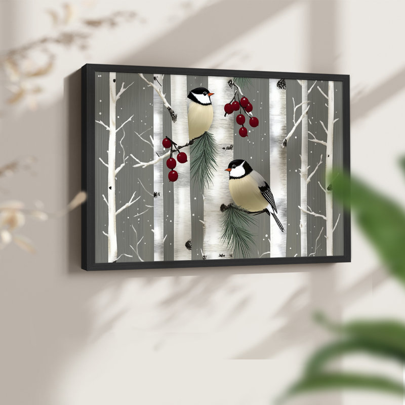 Chirstmas Art-LVII -Framed Print - Restickable, H 8 po x l 10 po, Noir, noir, noir, noir