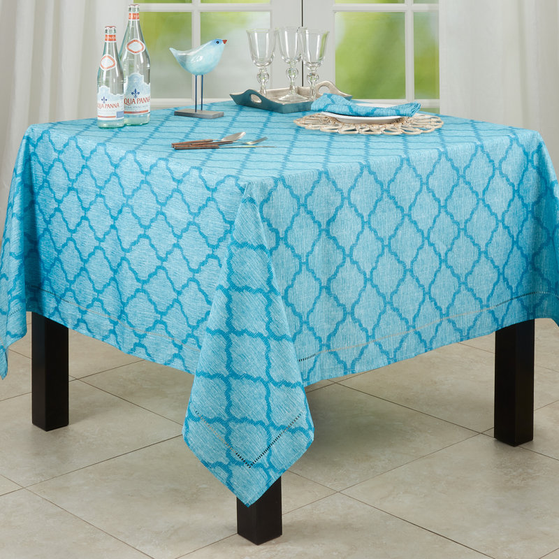 Nappe, Turquoise, 70 po x 70 po