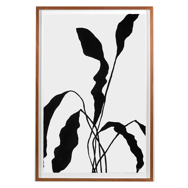 Silhouetted Flower 2 Print by Hable Construction, 55'' H x 37'' W
