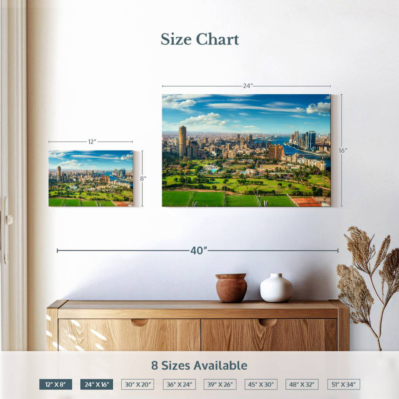 Sireci Cairo Egypt Landscape, 16" H x 24" W