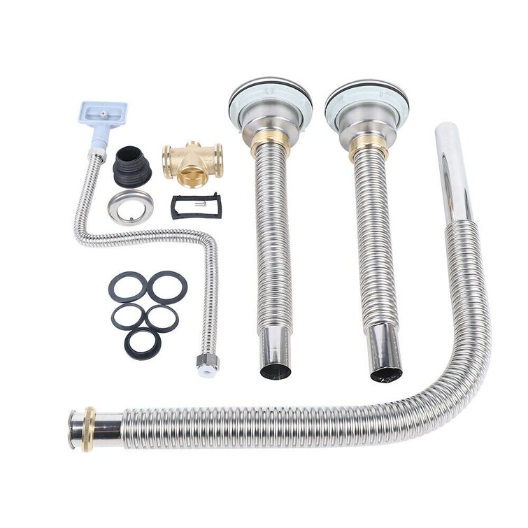 Double Bowl Kitchen Sink Drain Kit