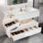 Caponi 48 " W Wall Mounted 2 Double Vanity Bathroom Vanity With Engineered Marble Top